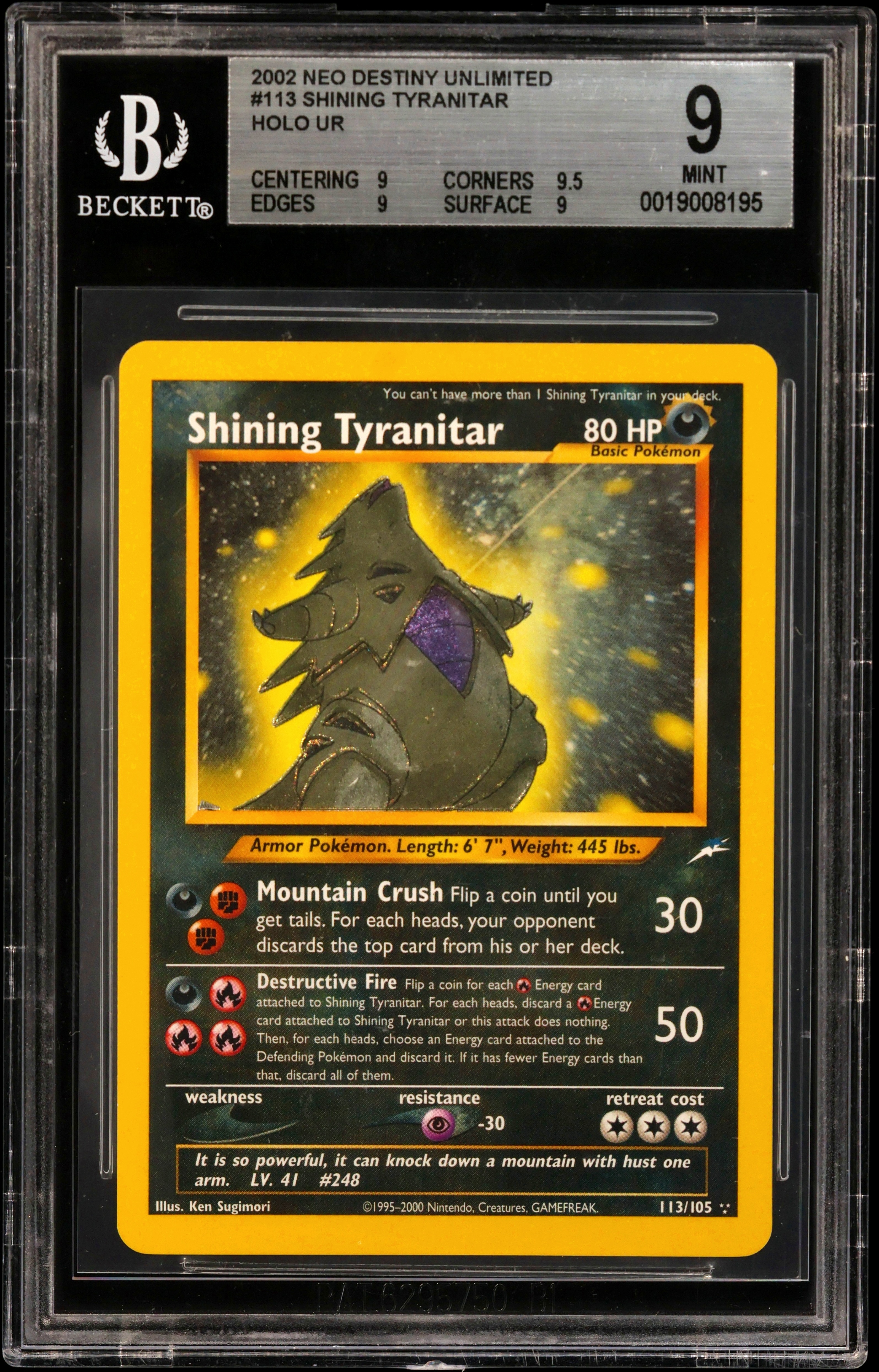 Shining Tyranitar HOLO R