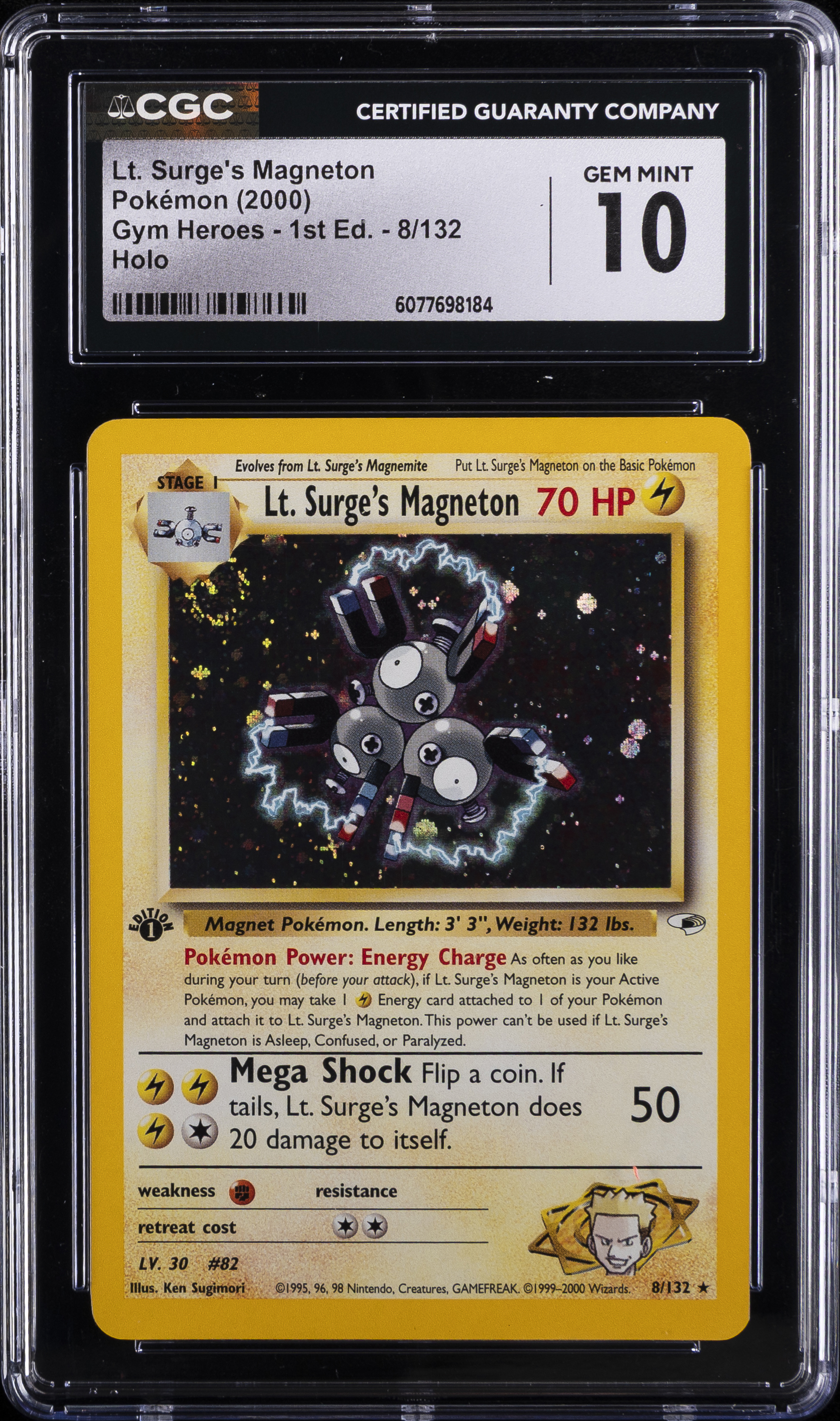 LT. Surge's Magneton Holo-1st Edition