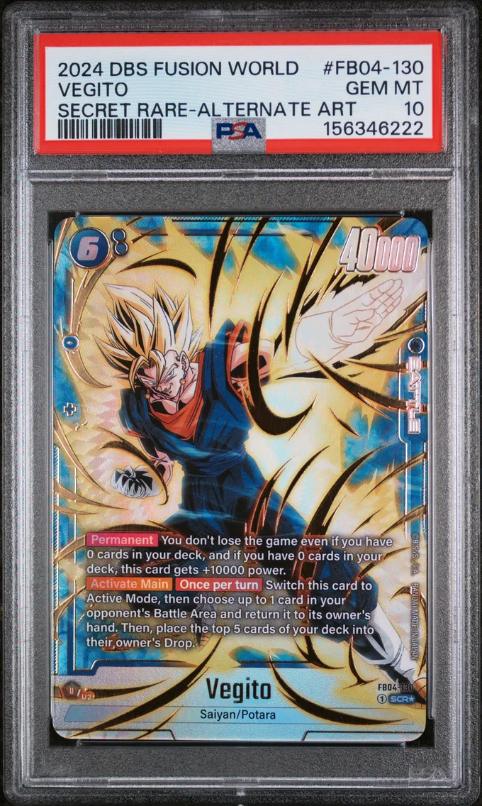 2024 #FB04-130 Vegito PSA 10 Dragon Ball Super Card Game Fusion World Ultra Limit