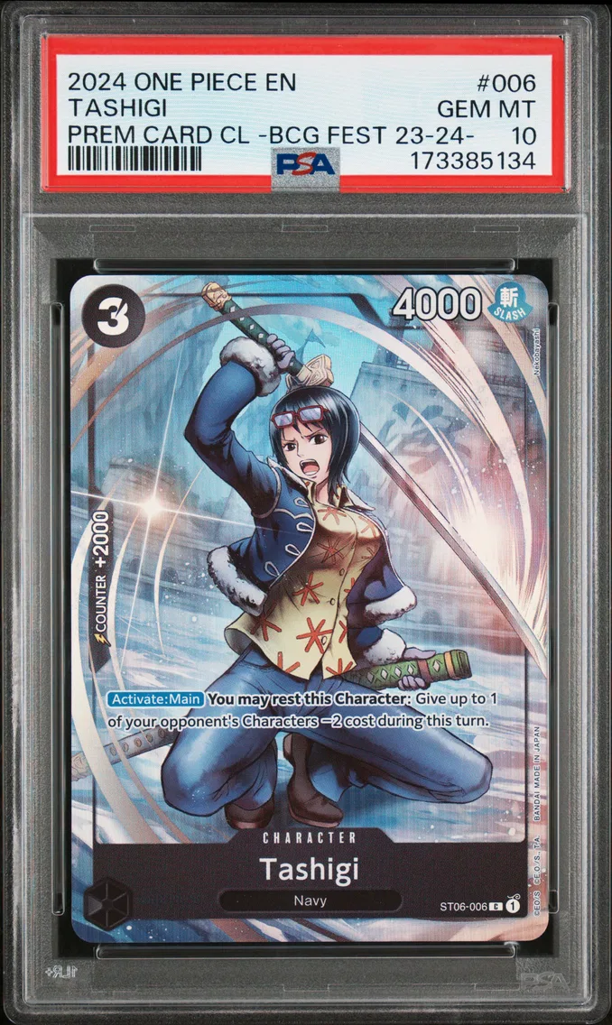 2024 #006 Tashigi PSA 10 One Piece Premium Card Collection -Bandai Card Games Fest 23-24 Edition-
