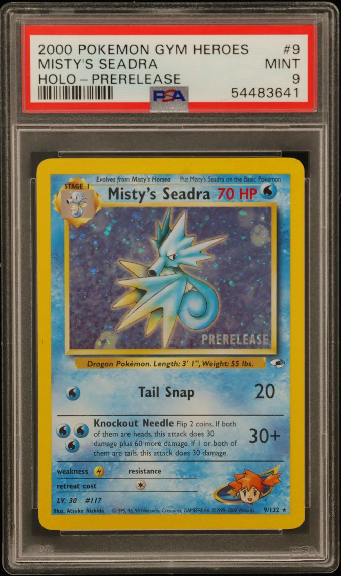 2000 #9 Misty's Seadra PSA 9 Gym Heroes
