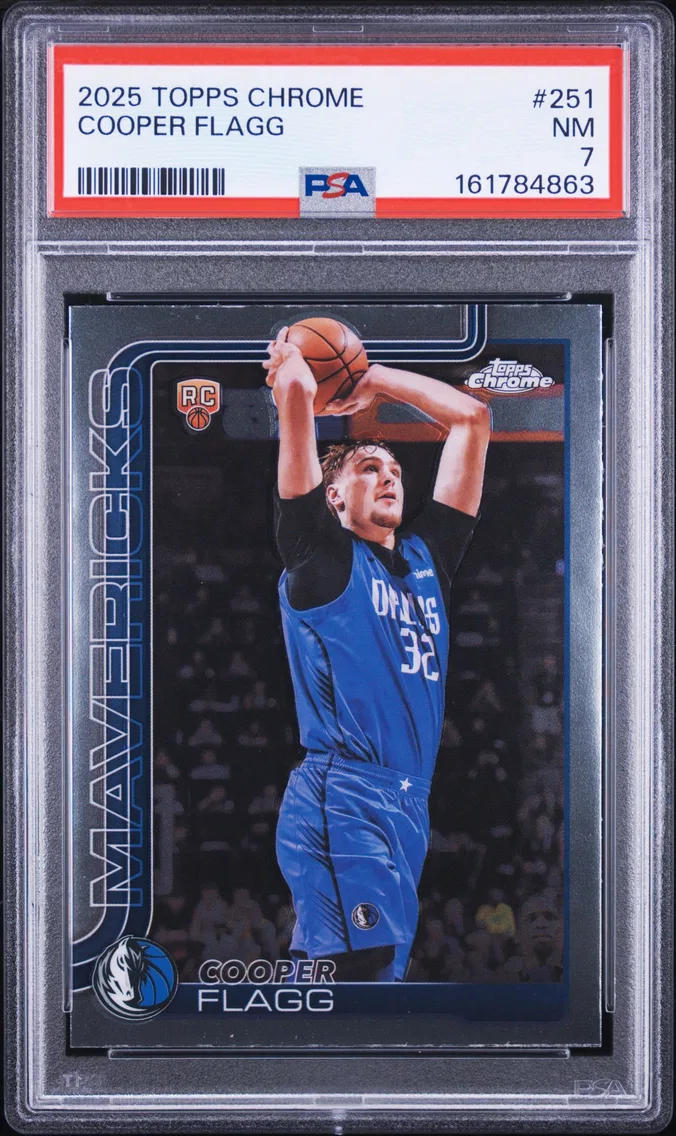 2025 #251 Cooper Flagg PSA 7 Topps Chrome