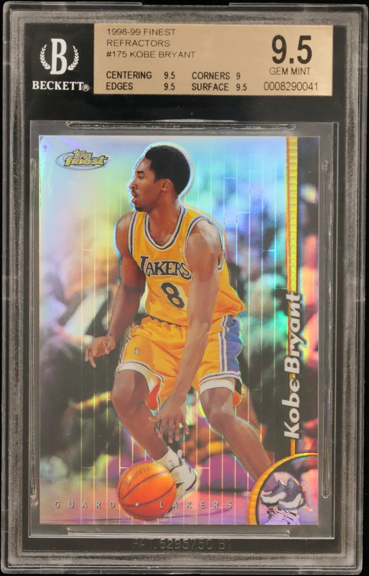 1998 #175 Kobe Bryant BGS 9.5 Finest Refractors