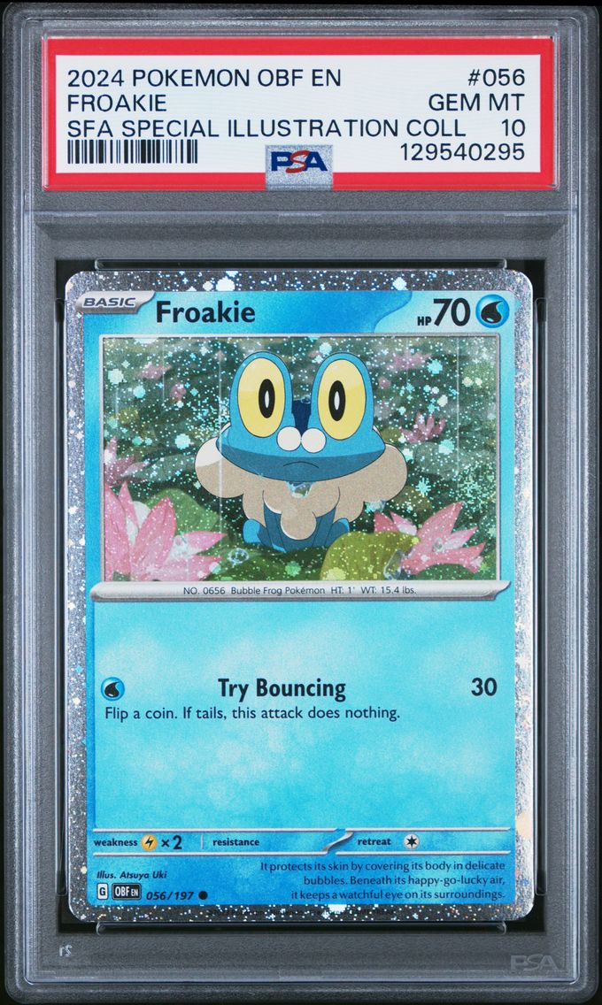 2024 #056 Froakie PSA 10 Obf EN-Obsidian Flames