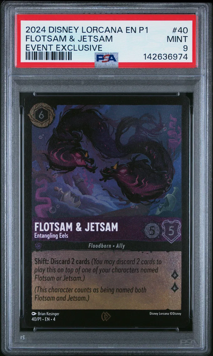 2024 #40 Flotsam & Jetsam - Entangling Eels PSA 9 Disney Lorcana EN P1-Promo