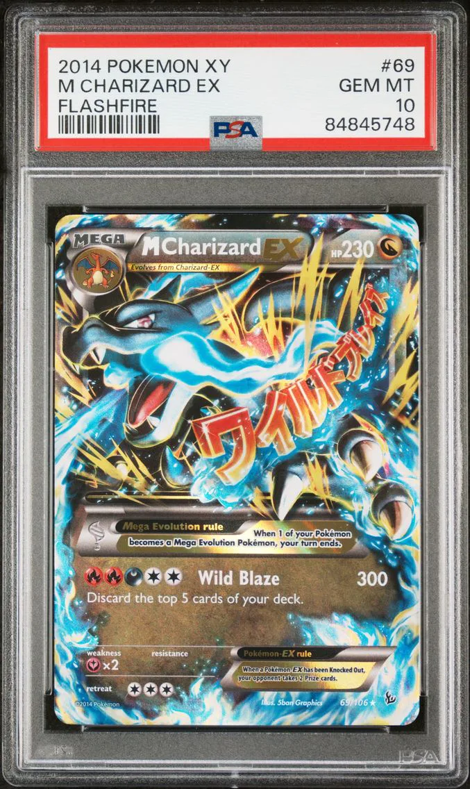 2014 #69 M Charizard EX PSA 10 XY Flashfire