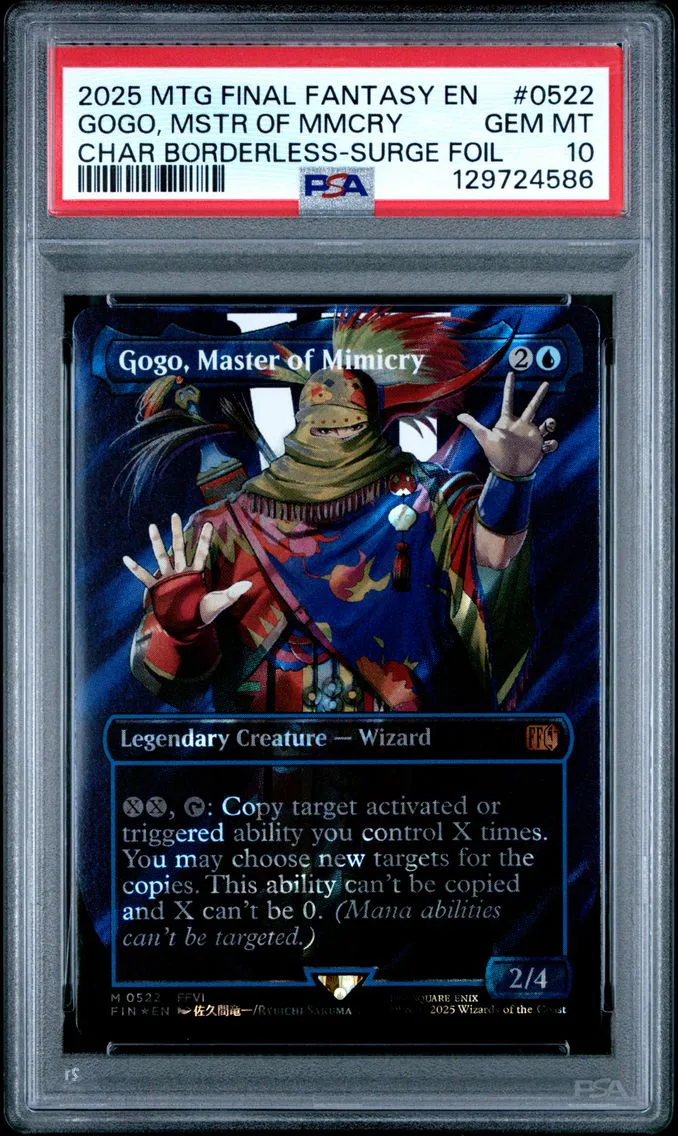 2025 #0522 Gogo, Master of Mimicry PSA 10 Final Fantasy Magic The Gathering