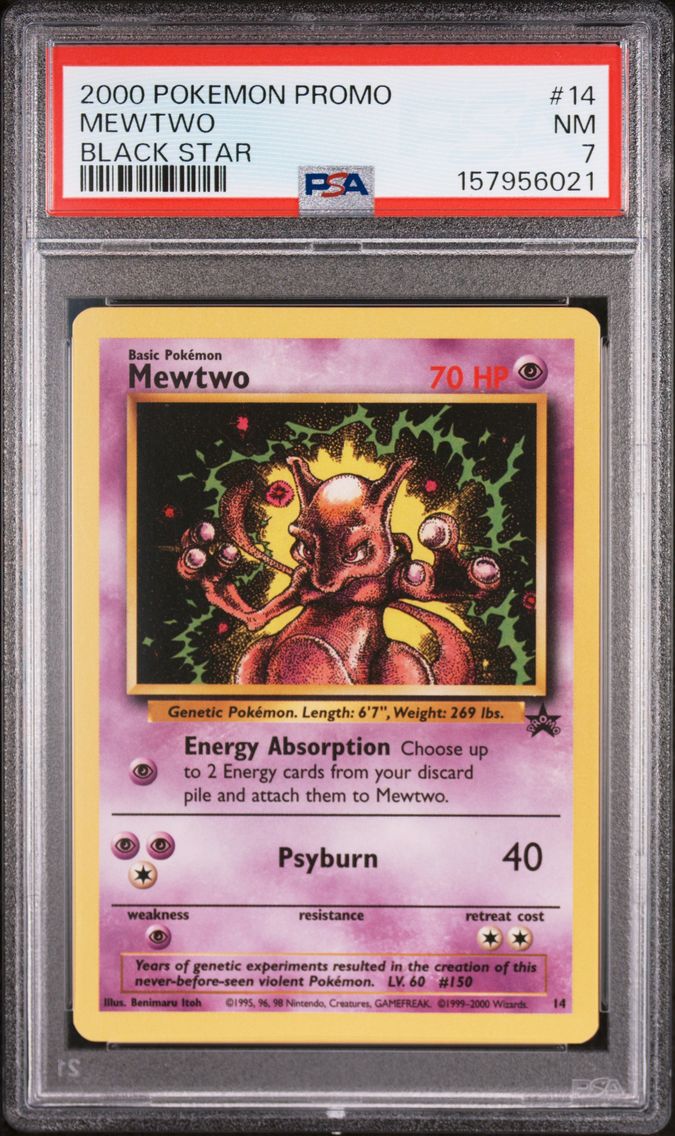 2000 #14 Mewtwo PSA 7 Promo Black Star