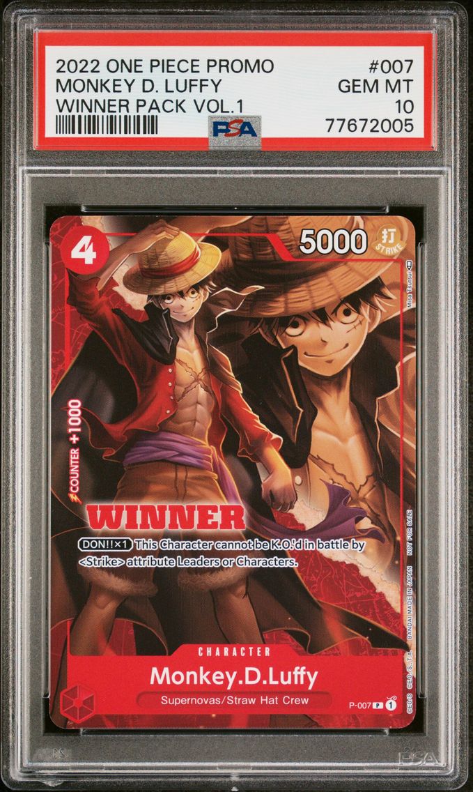 2022 #007 Monkey D. Luffy PSA 10