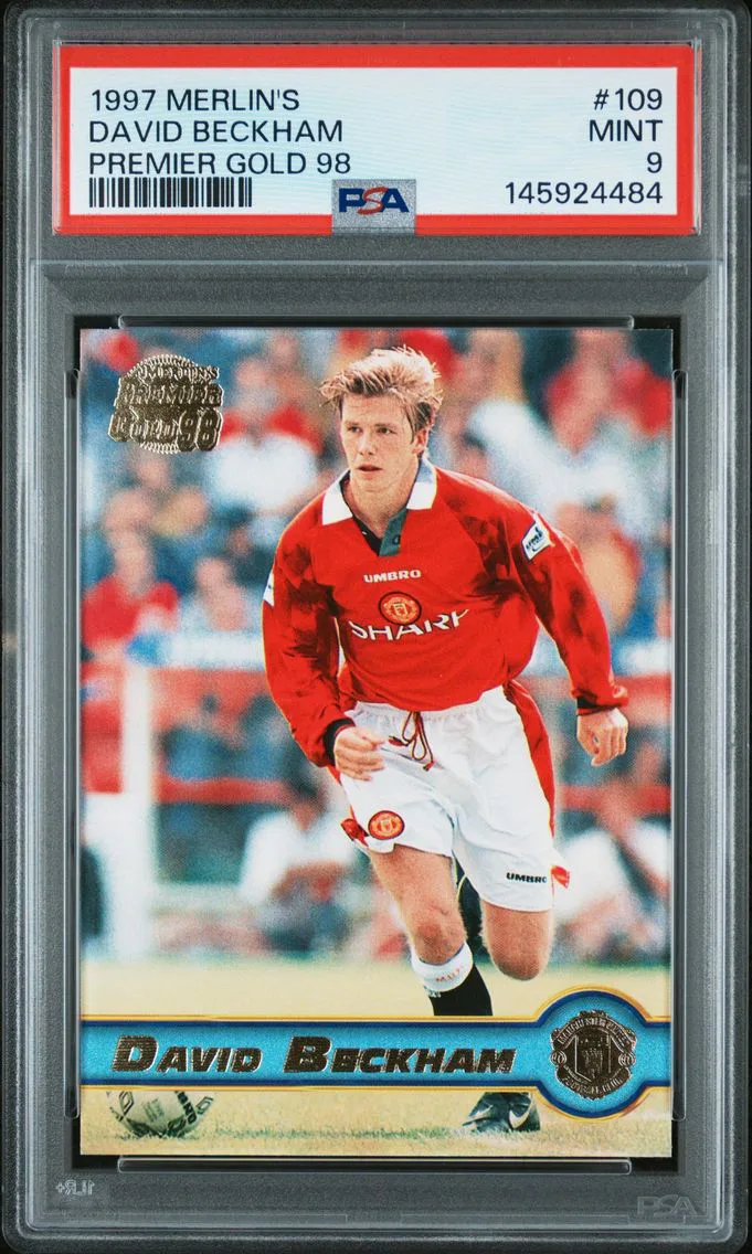 1997 #109 David Beckham PSA 9 Merlin's Premier Gold 98