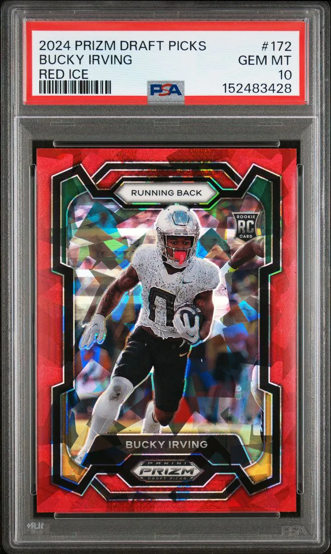 2024 #172 Bucky Irving PSA 10 Panini Prizm Draft Picks