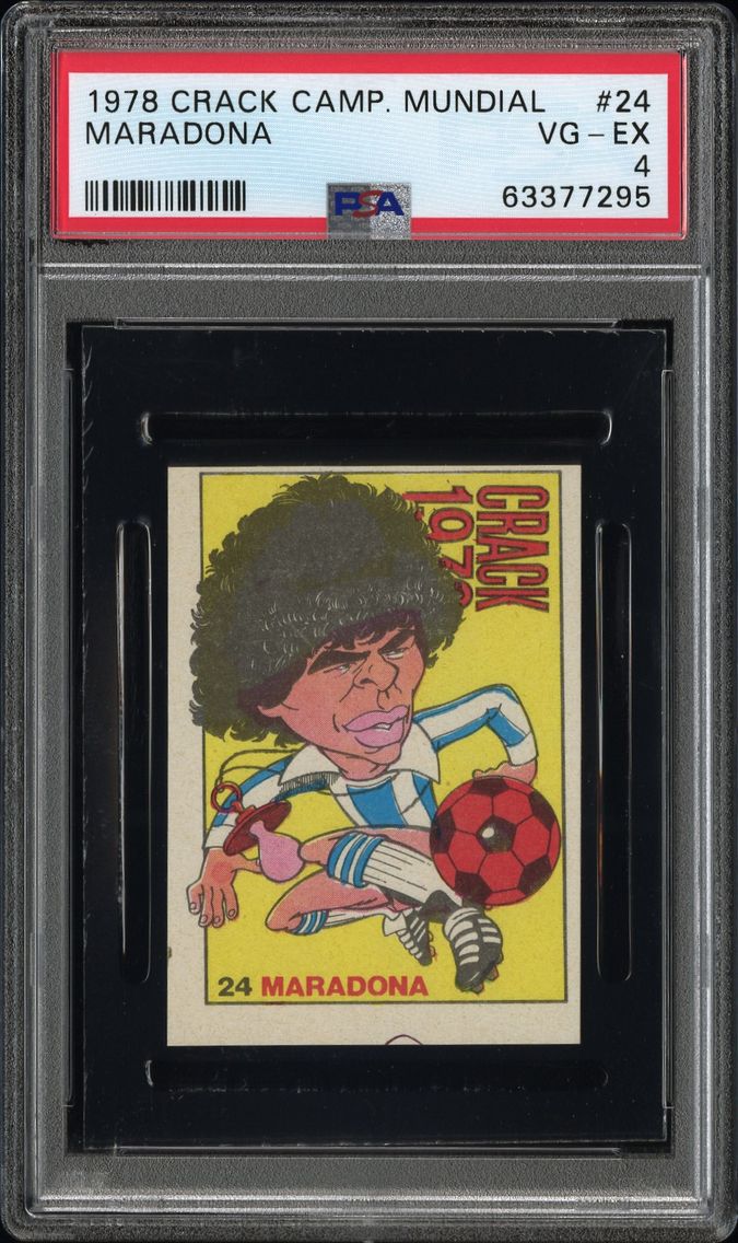 1978 #24 Maradona PSA 4 Crack Ca