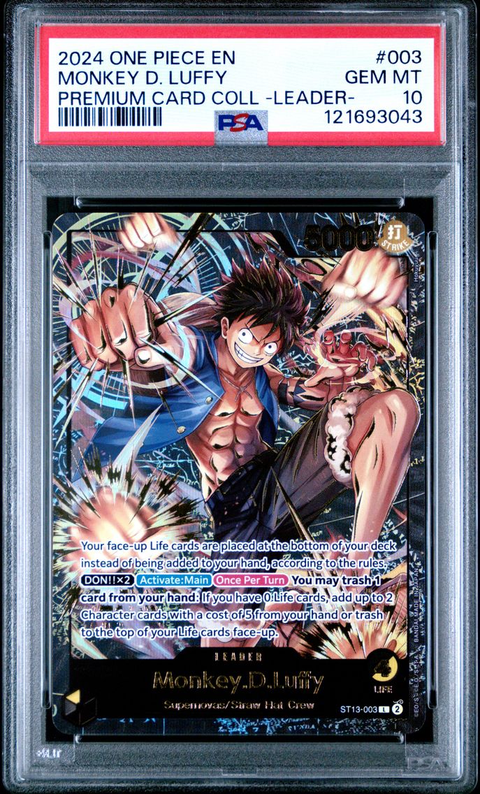 2024 #003 Monkey D. Luffy PSA 10 Premium Card Collection -Leader Collection- One Piece