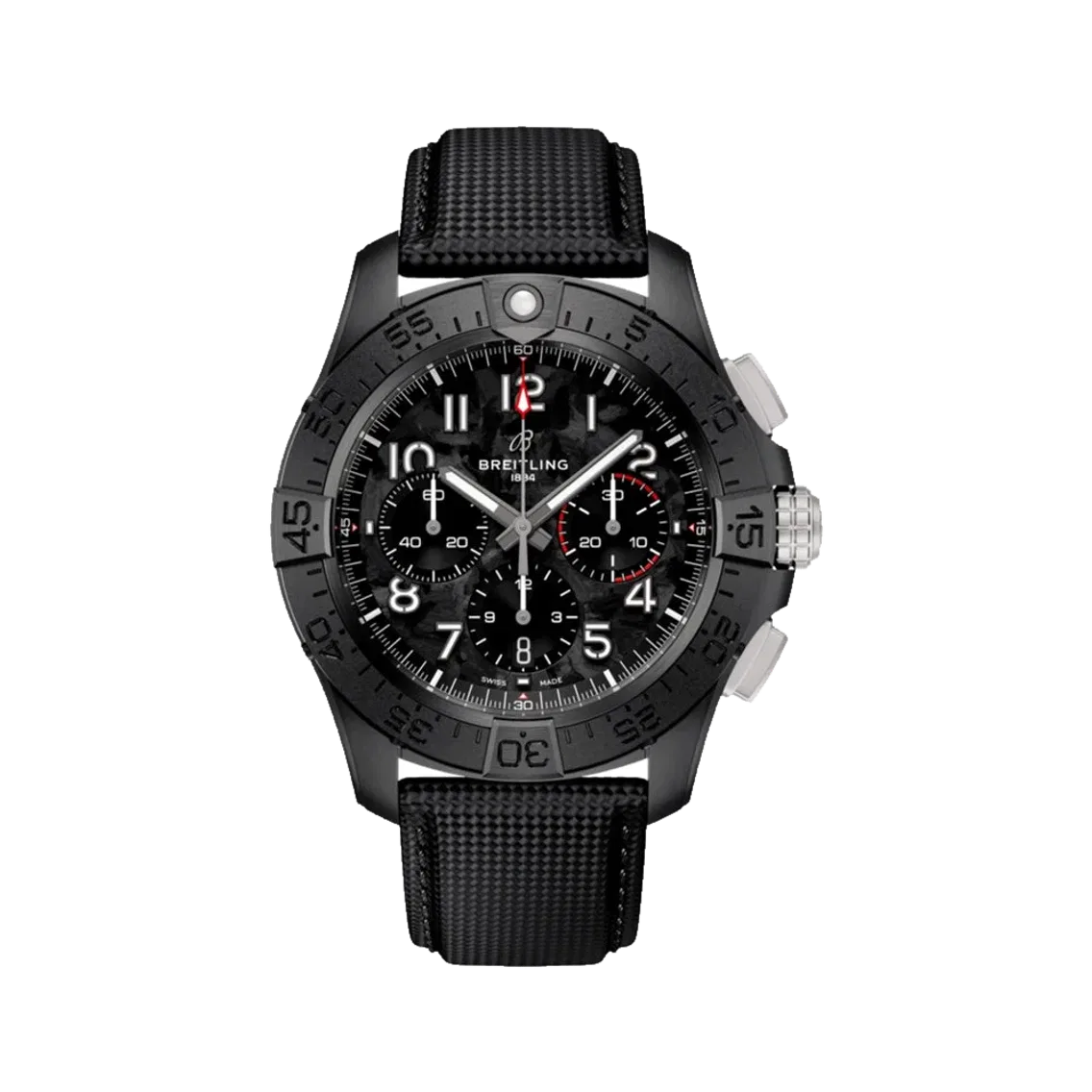 Breitling Avenger B01 Chronograph 44mm - Night Mission Black on Leather Strap