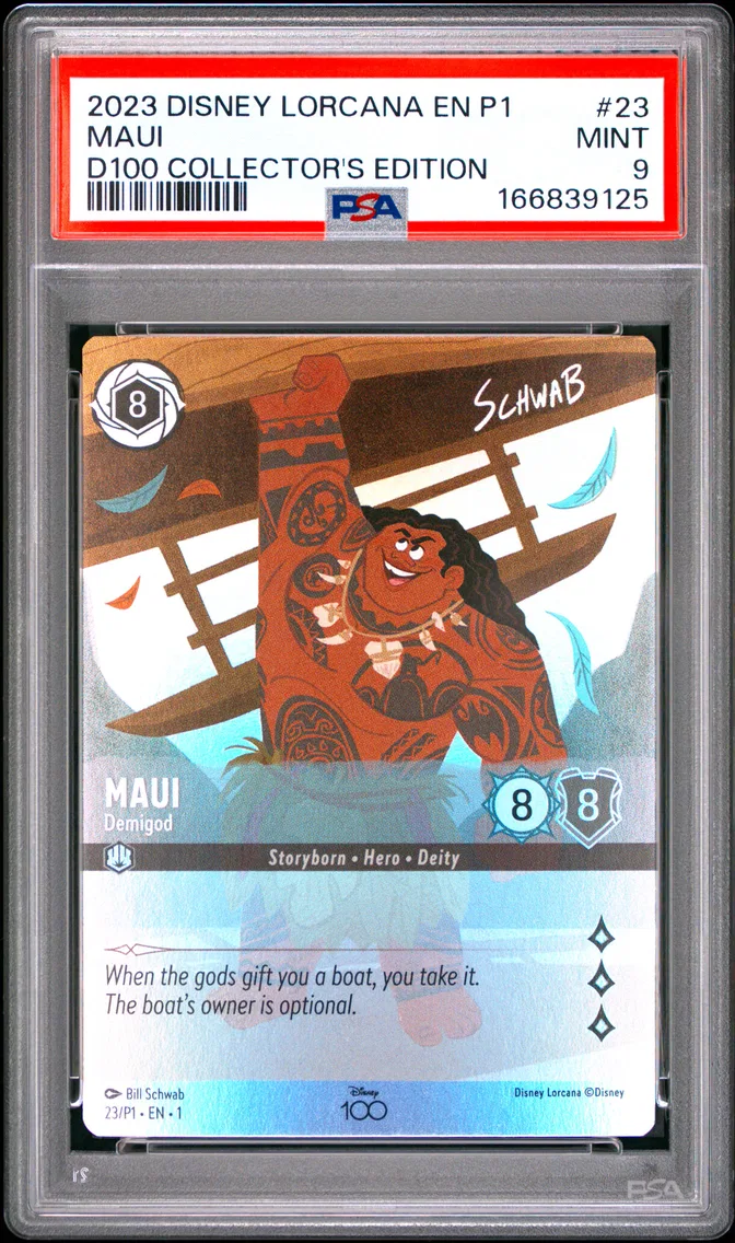 2023 #23 Maui - Demigod PSA 9 Disney Lorcana EN P1-Promo