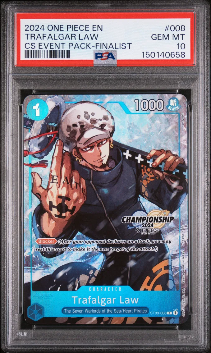 2024 #008 Trafalgar Law PSA 10 O