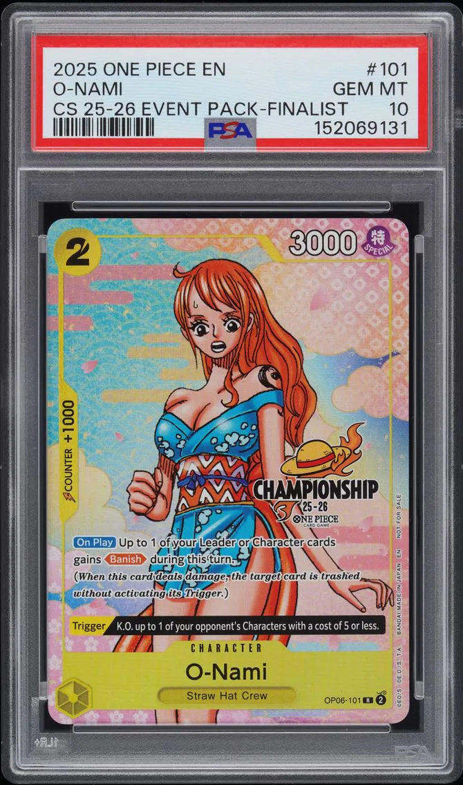 2025 #101 O-Nami PSA 10 One Piec