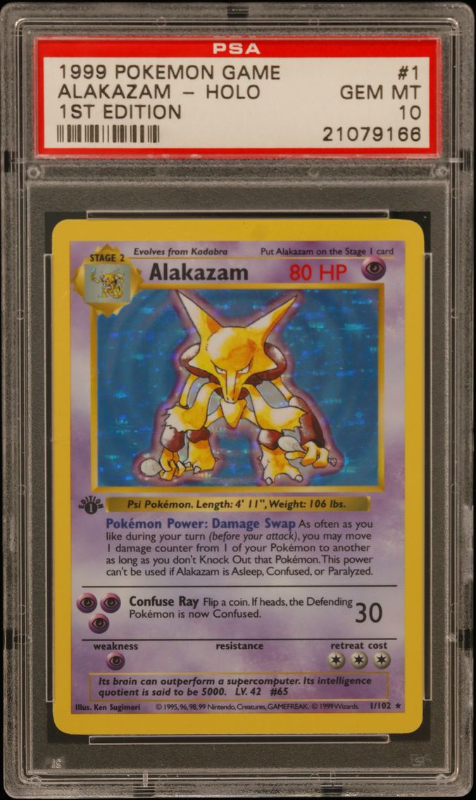 1999 #1 Alakazam-Holo 1st Editio