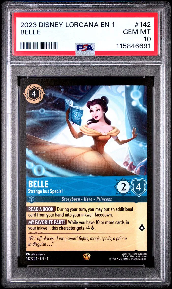 2023 #142 Belle - Strange But Special PSA 10 Disney Lorcana EN 1-the First Chapter