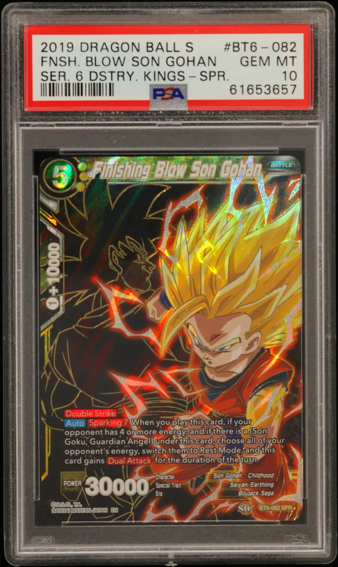 2019 #BT6-082 Finishing Blow Son Gohan PSA 10 Dragon Ball Super Card Game Series 6 Destroyer Kings