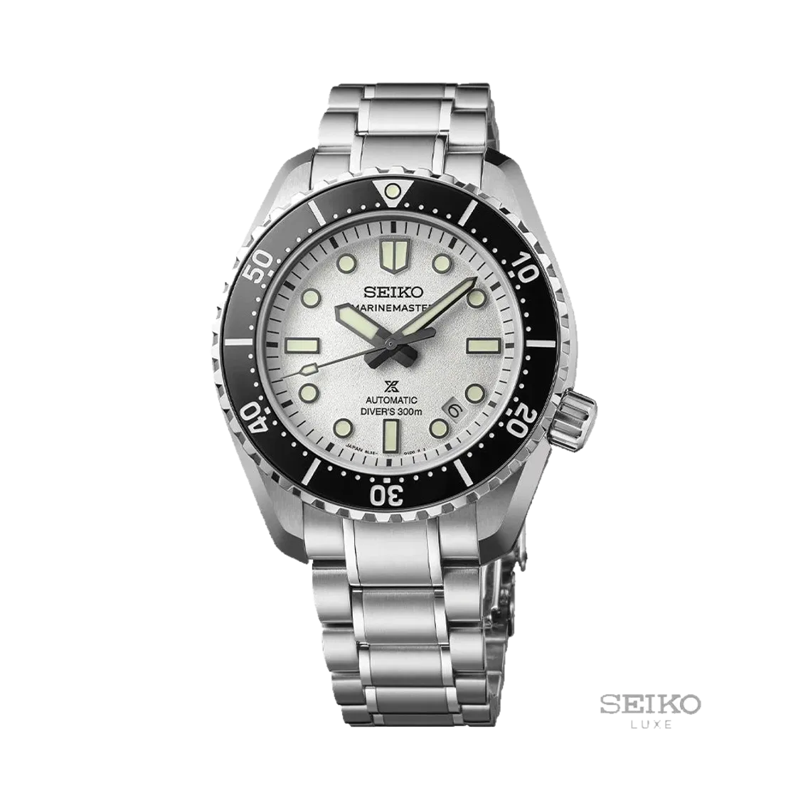 Seiko SLA077 Prospex Marinemaster 1968 Heritage Diver's Watch 42.6mm - White on Bracelet