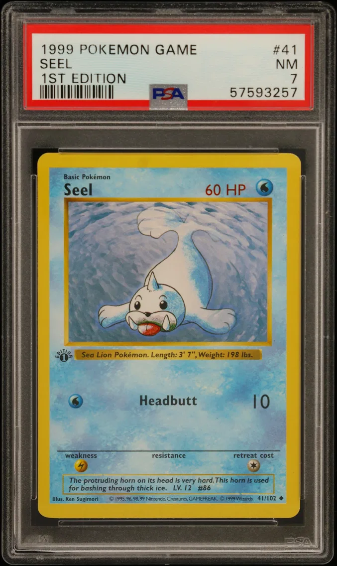 1999 #41 Seel 1st Edition PSA 7 Game