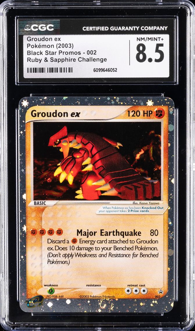 2003 #002 Groudon ex CGC 8.5 Black Star Promos - Nintendo - English Pokemon