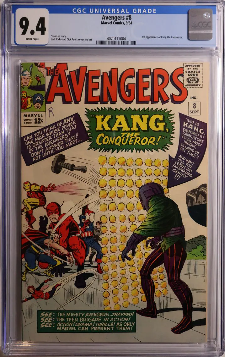 1964 #NA 1964 Avengers #8 CGC 9.4 Marvel Comics CGC 9.4