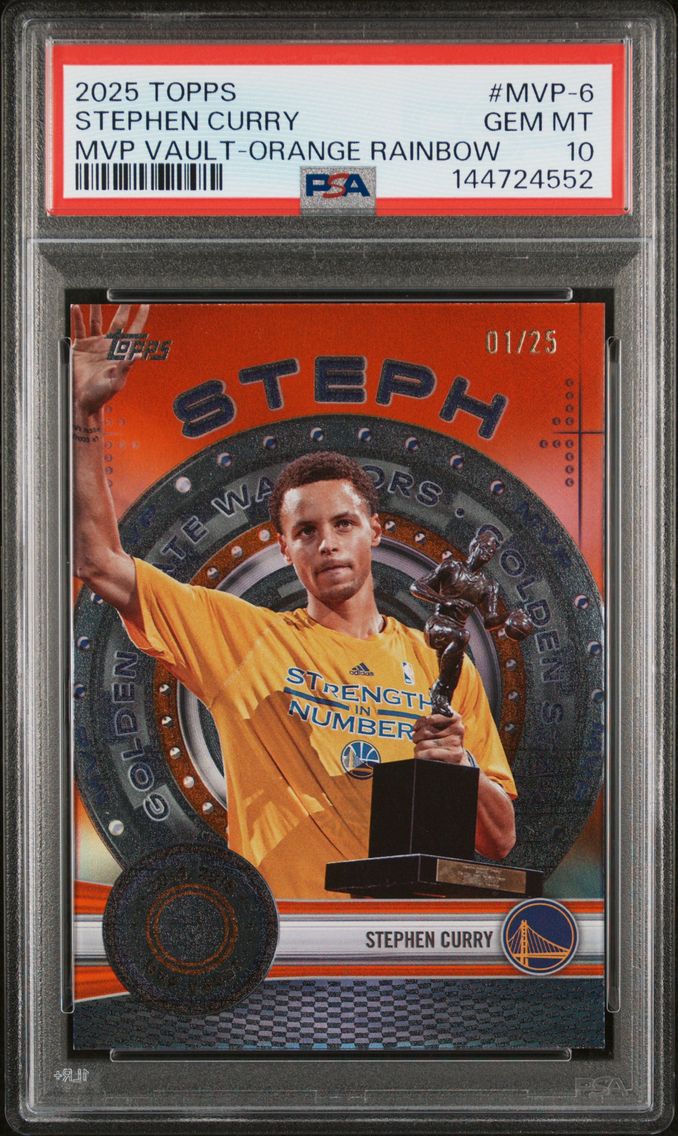 2025 #MVP-6 Stephen Curry PSA 10