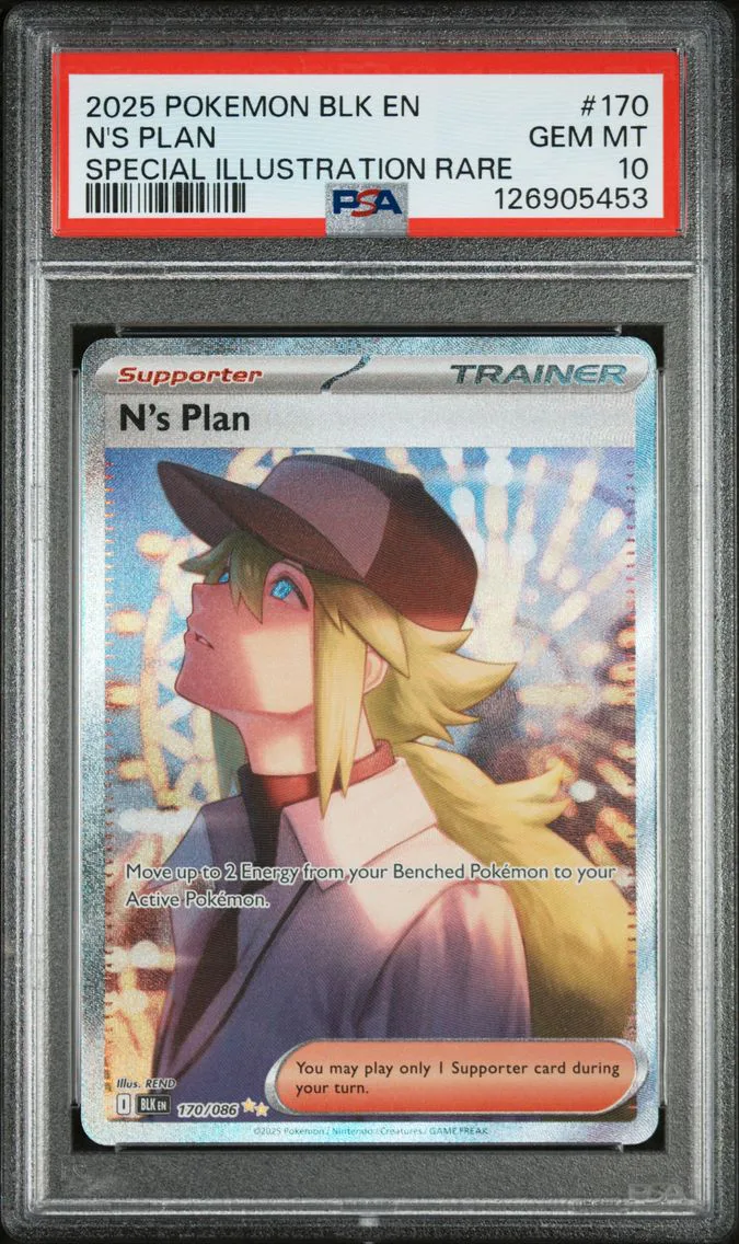 2025 #170 N's Plan PSA 10 Blk EN-Black Bolt Pokemon