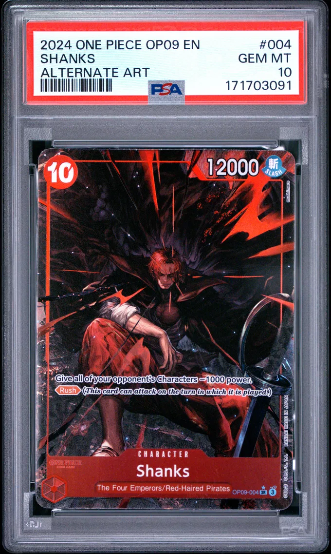 2024 #004 Shanks PSA 10 One Piece OP09-Emperors in the New World