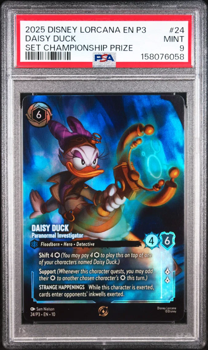 2025 #24 Daisy Duck - Paranormal Investigator PSA 9 Disney Lorcana EN P3-Promo
