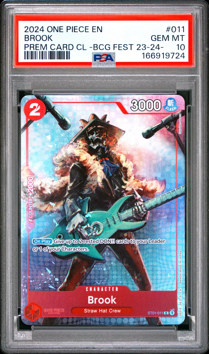 2024 #011 Brook PSA 10 One Piece Premium Card Collection -Bandai Card Games Fest 23-24 Edition-