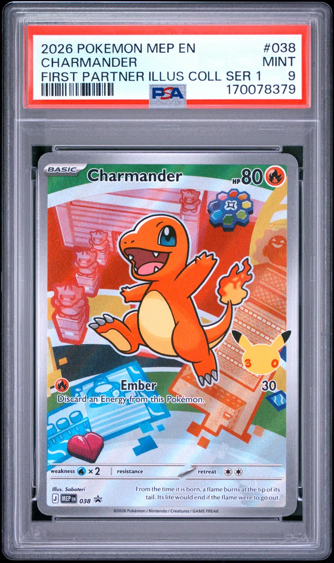2026 #038 Charmander PSA 9 Mep E