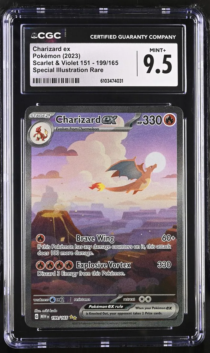 2023 #199 Charizard ex CGC 9.5 Scarlet & Violet 151 - MEW EN - English