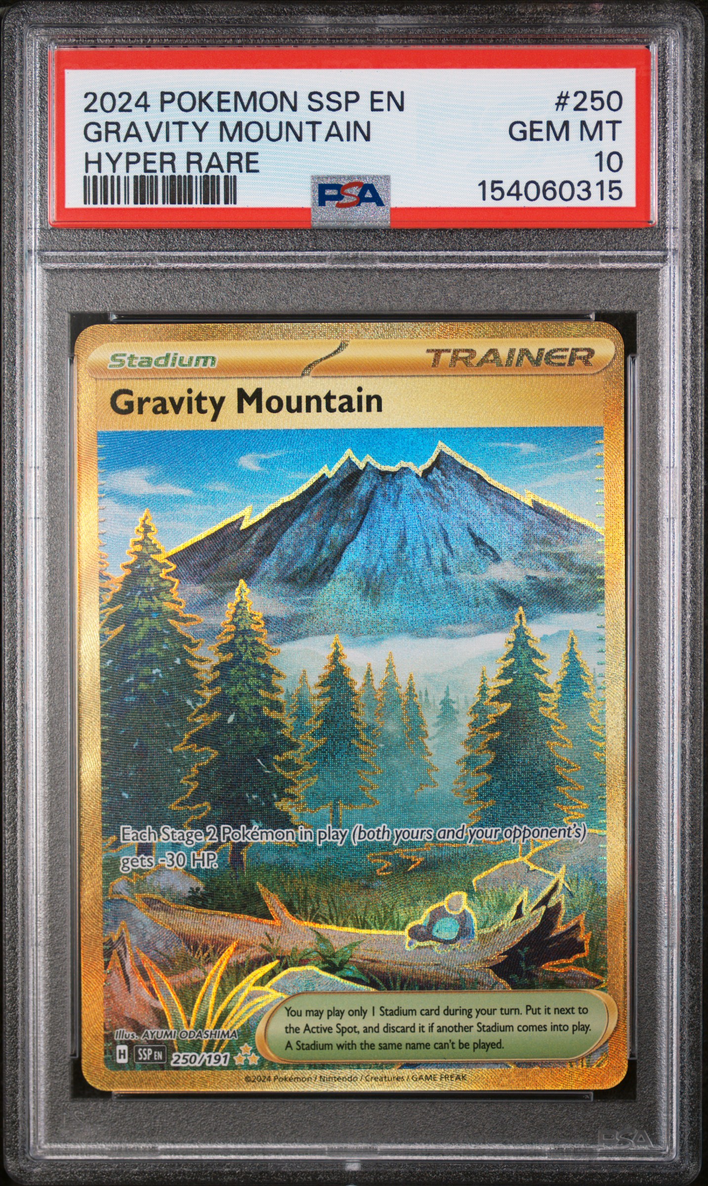 2024 #250 Gravity Mountain PSA 10 Ssp En-Surging Sparks