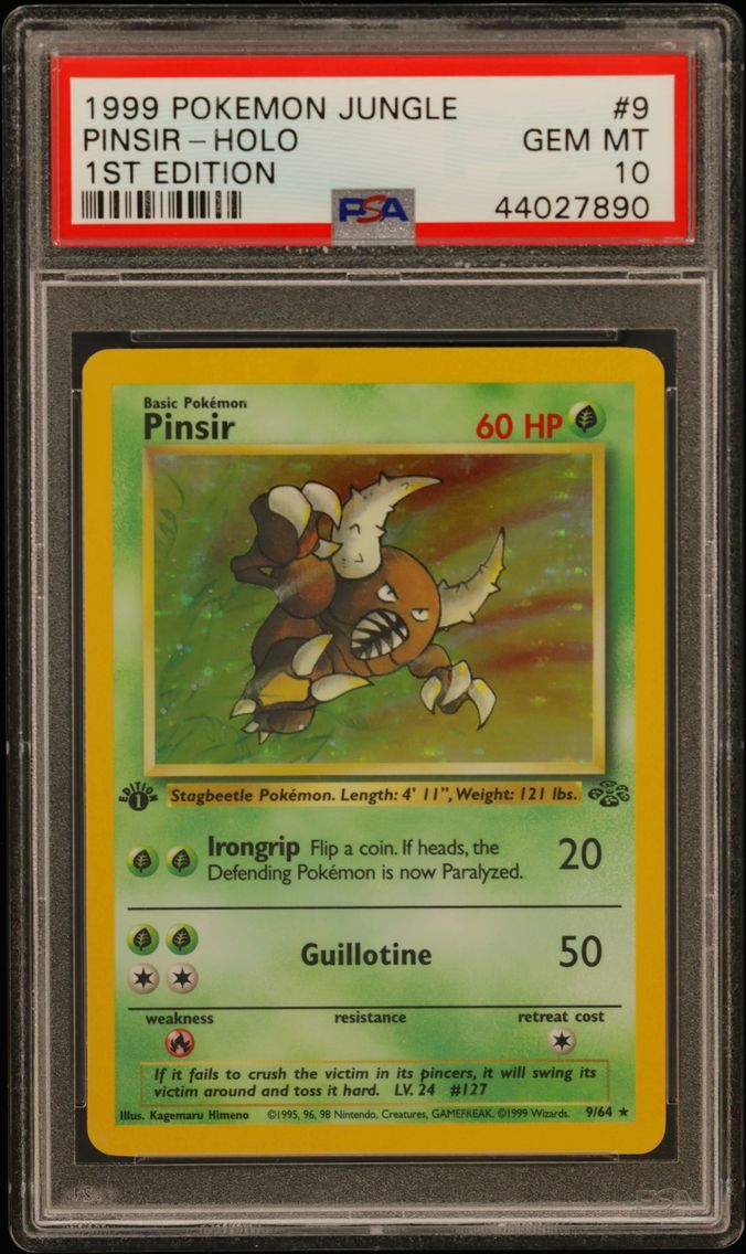 1999 #9 Pinsir-Holo 1st Edition 