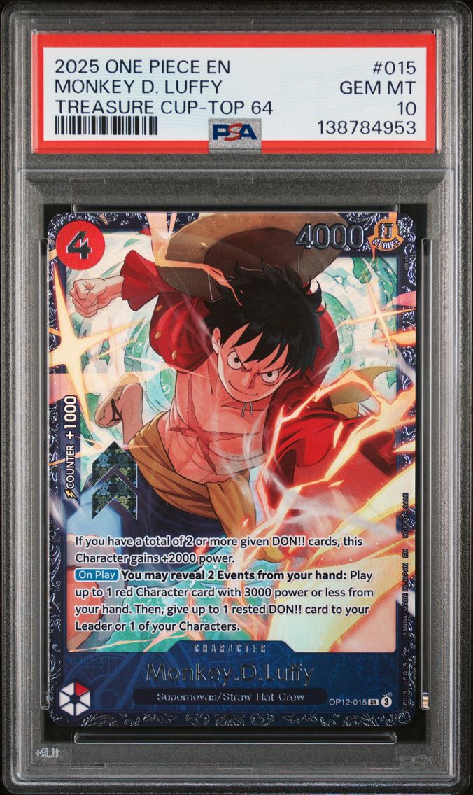 2025 #015 Monkey D. Luffy PSA 10