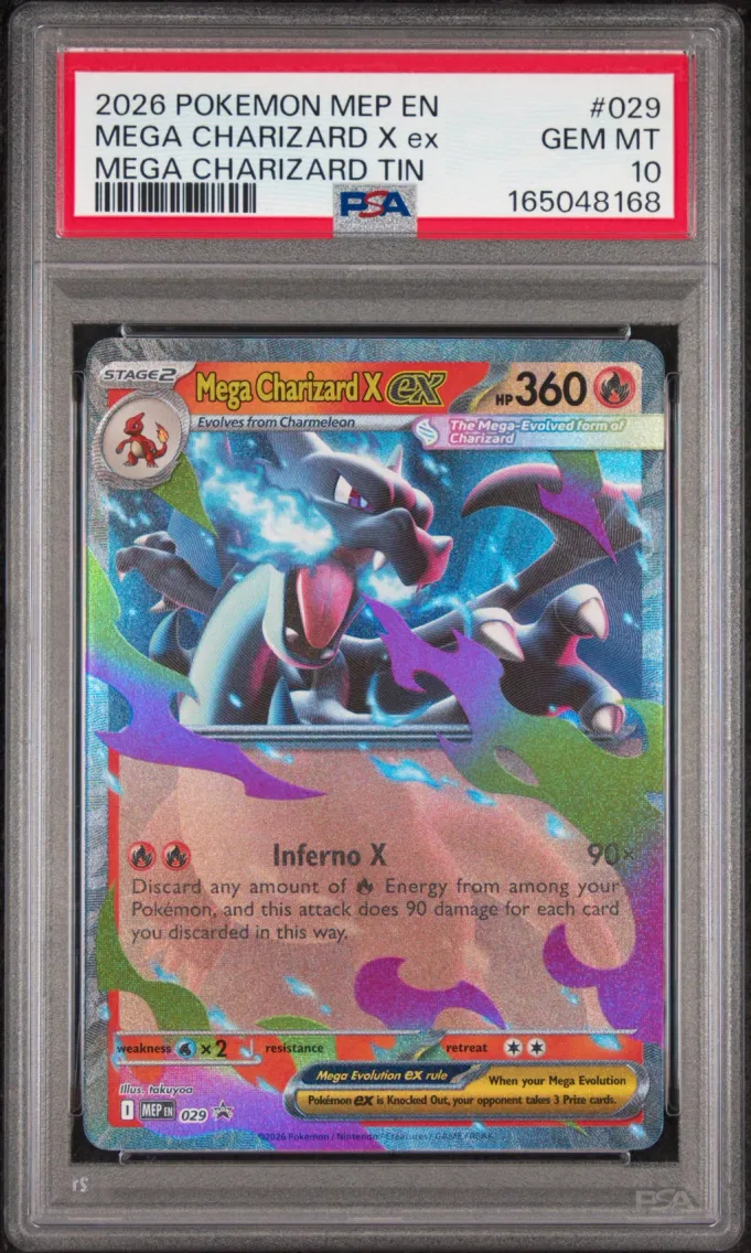 2026 #029 Mega Charizard X EX PSA 10 Mep EN-Me Black Star Promo