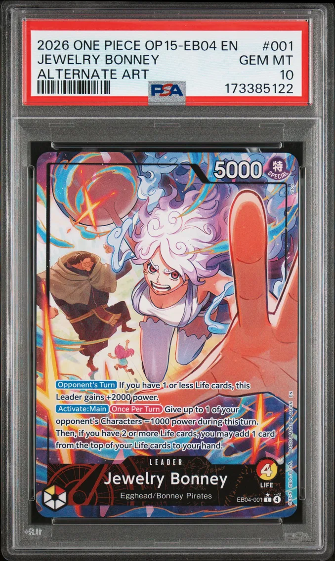 2026 #001 Jewelry Bonney PSA 10 One Piece OP15-EB04-Adventure on Kami's Island