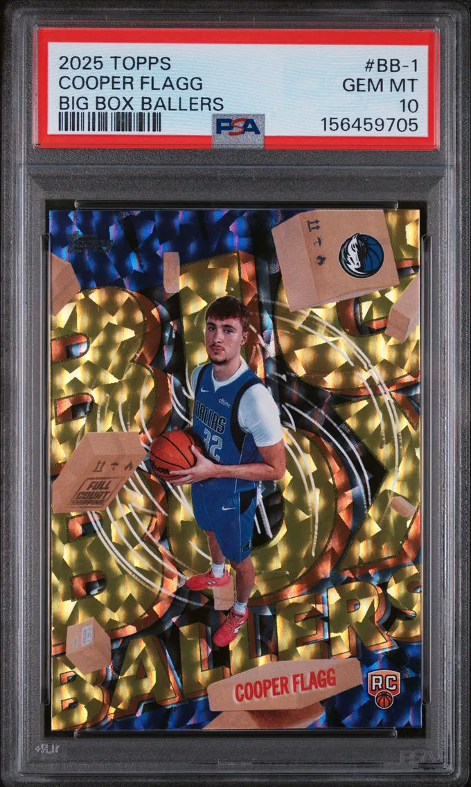 2025 #BB-1 Cooper Flagg PSA 10 Topps Big Box Ballers