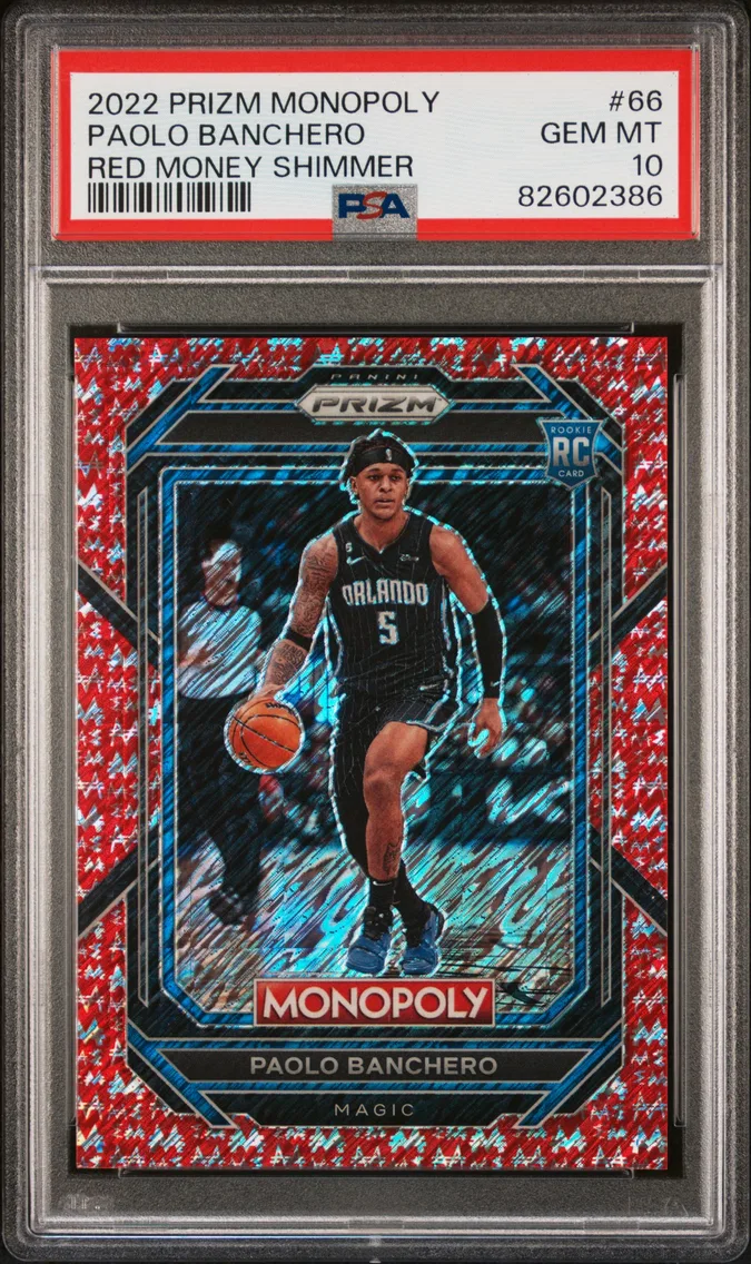 2022 #66 PAOLO BANCHERO PSA 10 Panini Prizm Monopoly