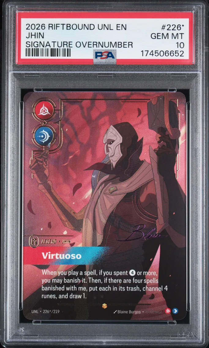 2026 #226* Jhin - Virtuoso PSA 10 Riftbound: League of Legends Unl-Unleashed