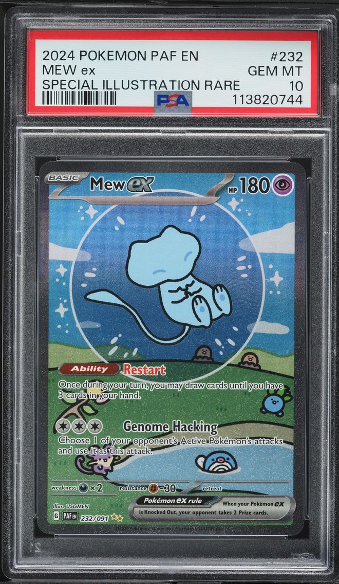 2024 #232 Mew ex PSA 10 Paldean Fates - PAF EN - English Pokemon