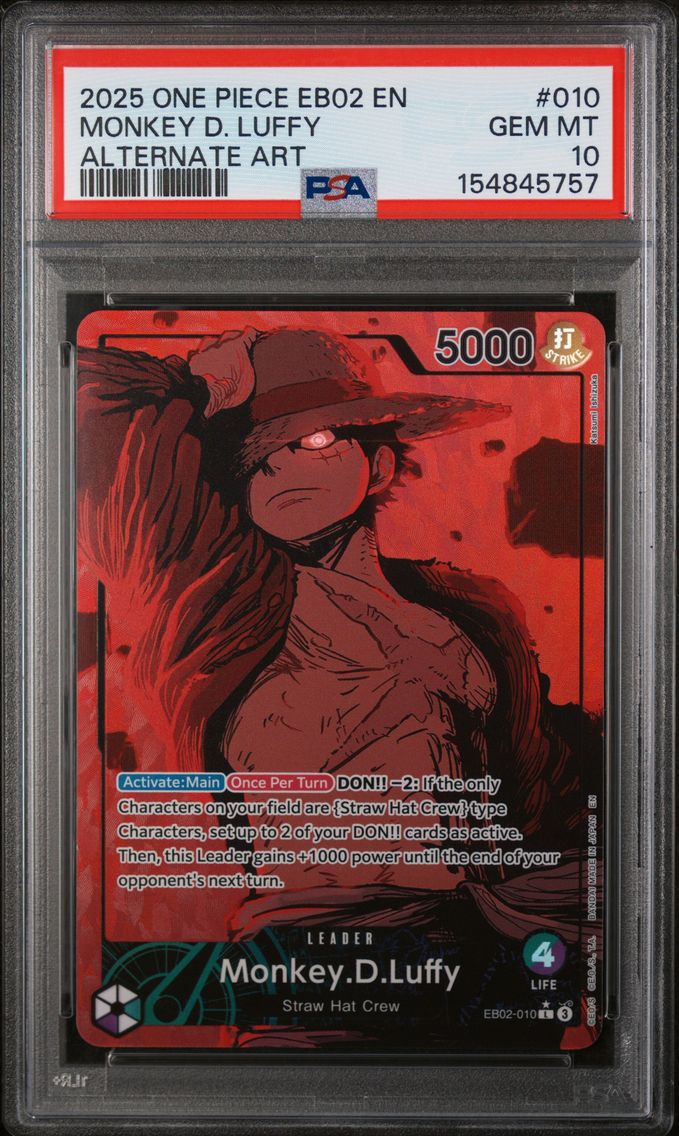 2025 #010 Monkey D. Luffy PSA 10