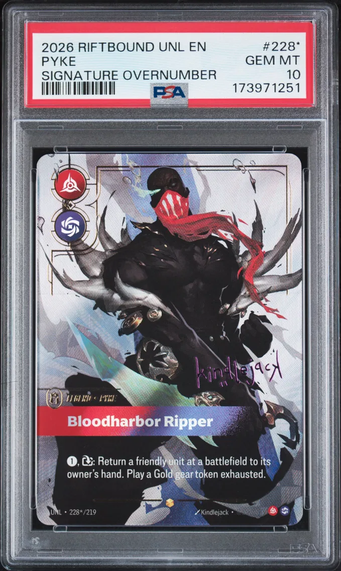 2026 #228* Pyke - Bloodharbor Ripper PSA 10 Riftbound: League of Legends Unl-Unleashed