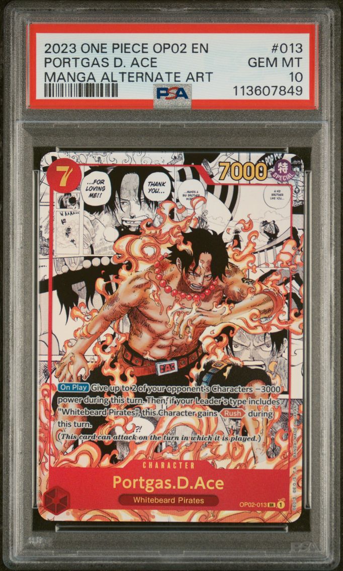 2023 #013 Portgas D. Ace PSA 10 