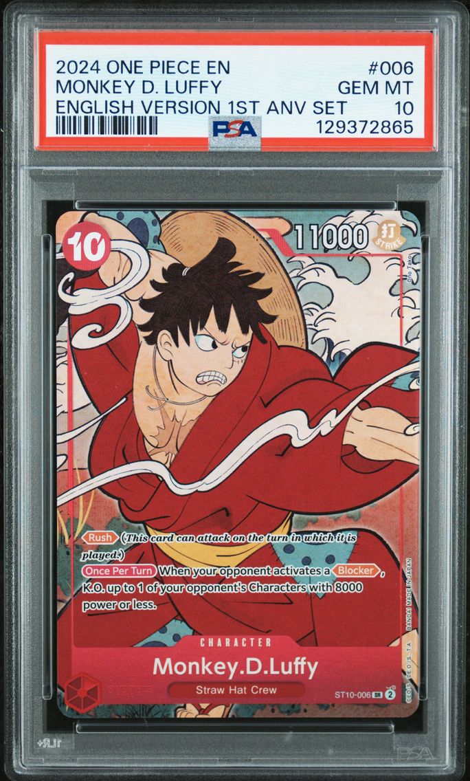 2024 #006 Monkey D. Luffy PSA 10