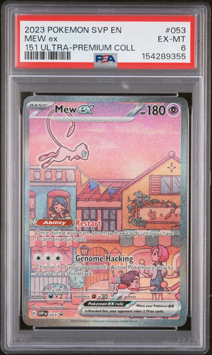 2023 #053 Mew EX PSA 6 Svp EN-SV Black Star Promo