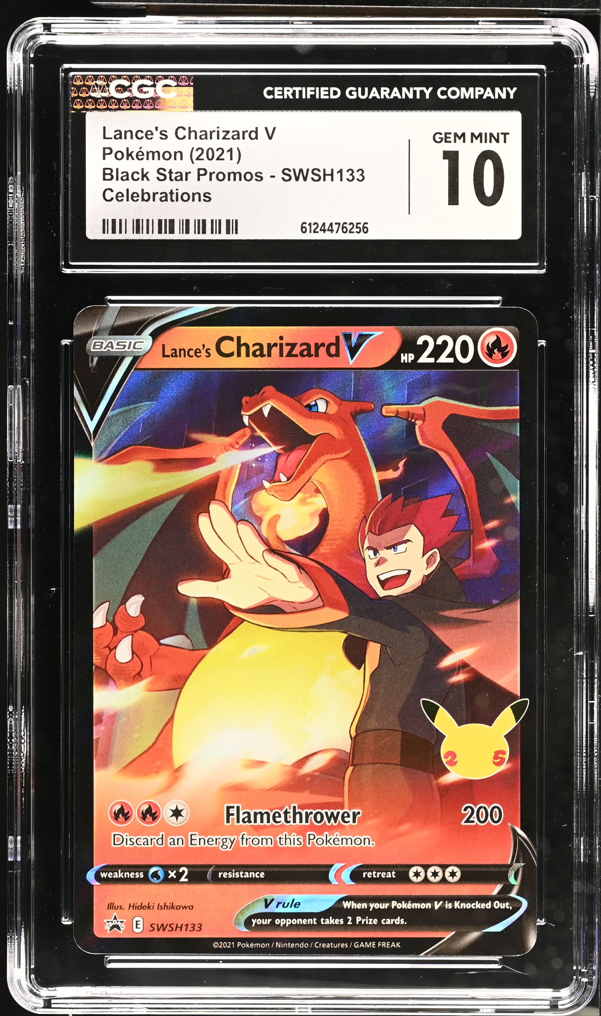 2021 #Swsh133 Lance'S Charizard V CGC 10 Black Star Promos - Sword & Shield - English